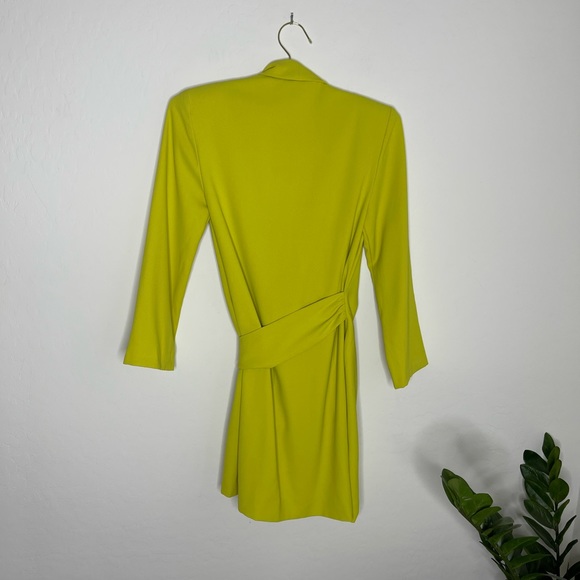 Zara Lime Green Mini Dress - Picture 8 of 9
